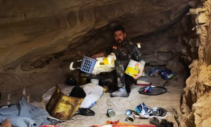 کشف ۲۵ پناهگاه و تونل متعلق به داعش در مناطق مختلفی از شمال عراق